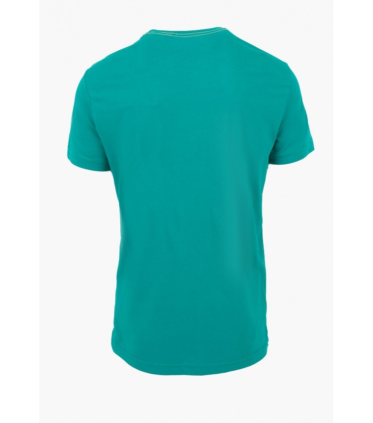 Men T-Shirts Con.Trast Green Cotton GANT