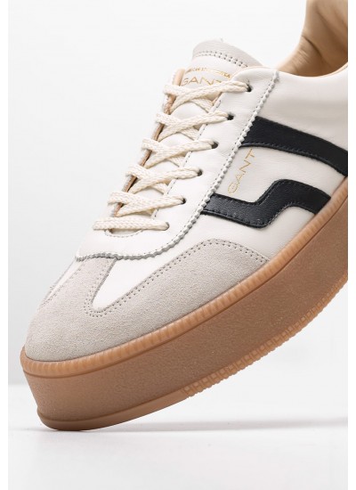 Women Casual Shoes Tjw.Flat.Ess White Leather Tommy Hilfiger