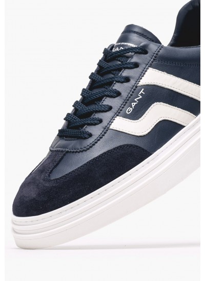 Men Casual Shoes Cuzmoon Blue Leather GANT