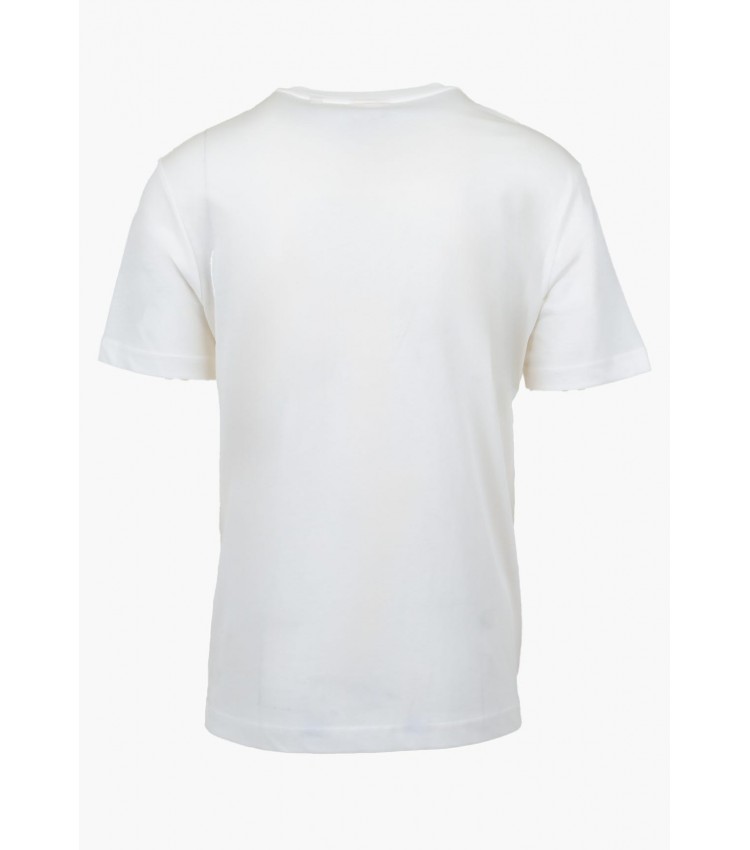 Men T-Shirts Graphic.Shirt White Cotton GANT