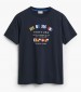 Men T-Shirts Graphic.Tshirt DarkBlue Cotton GANT