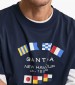 Men T-Shirts Graphic.Tshirt DarkBlue Cotton GANT