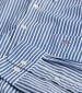 Ανδρικά Πουκάμισα Poplin.Stripe Μπλε Βαμβάκι GANT