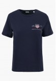 Women T-Shirts - Tops Reg.Archive DarkBlue Cotton GANT