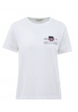 Women T-Shirts - Tops Reg.Archive White Cotton GANT