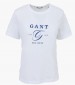 Women T-Shirts - Tops Reg.Graphic White Cotton GANT