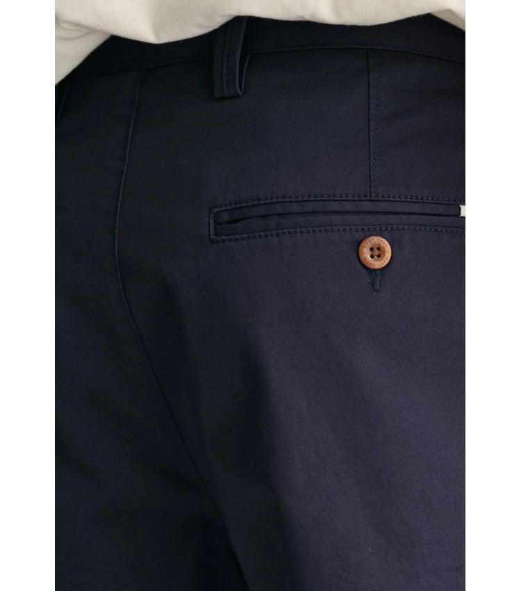 Men Vermouth Relaxed.Shorts Blue Cotton GANT