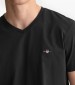 Men T-Shirts Shield.V Black Cotton GANT