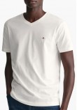 Men T-Shirts Shield.V White Cotton GANT