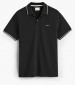 Men T-Shirts Tipping.Rugger Black Cotton GANT