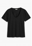 Women T-Shirts - Tops Vn.Shield Black Cotton GANT