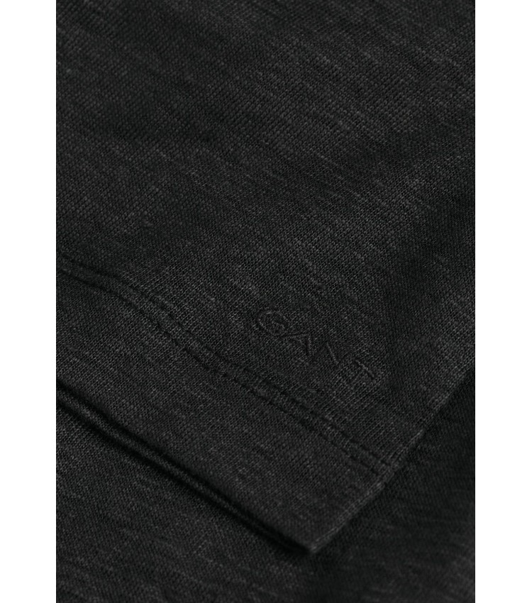 Women T-Shirts - Tops Vn.Shield Black Cotton GANT