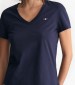 Women T-Shirts - Tops Vn.Shield DarkBlue Cotton GANT