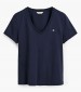 Women T-Shirts - Tops Vn.Shield DarkBlue Cotton GANT