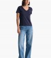 Women T-Shirts - Tops Vn.Shield DarkBlue Cotton GANT