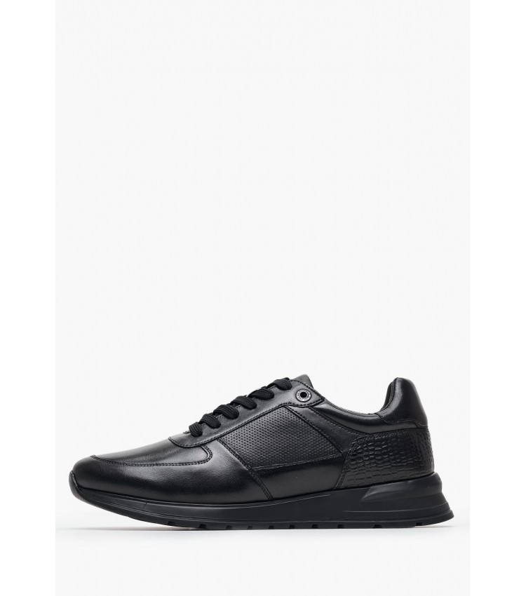 Men Casual Shoes 13650 Black Leather S.Oliver