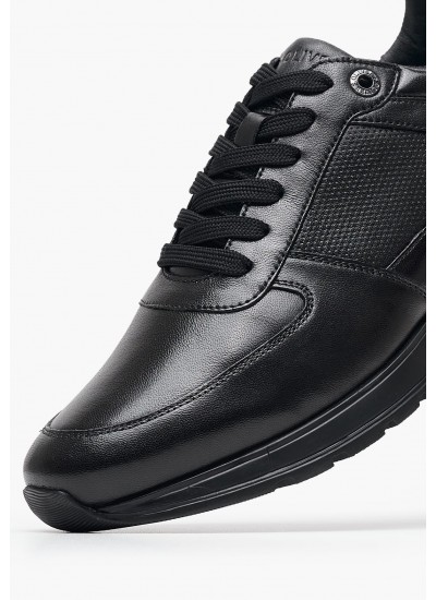 Men Casual Shoes 13650 Black Leather S.Oliver