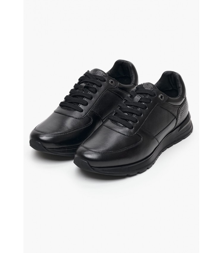 Men Casual Shoes 13650 Black Leather S.Oliver