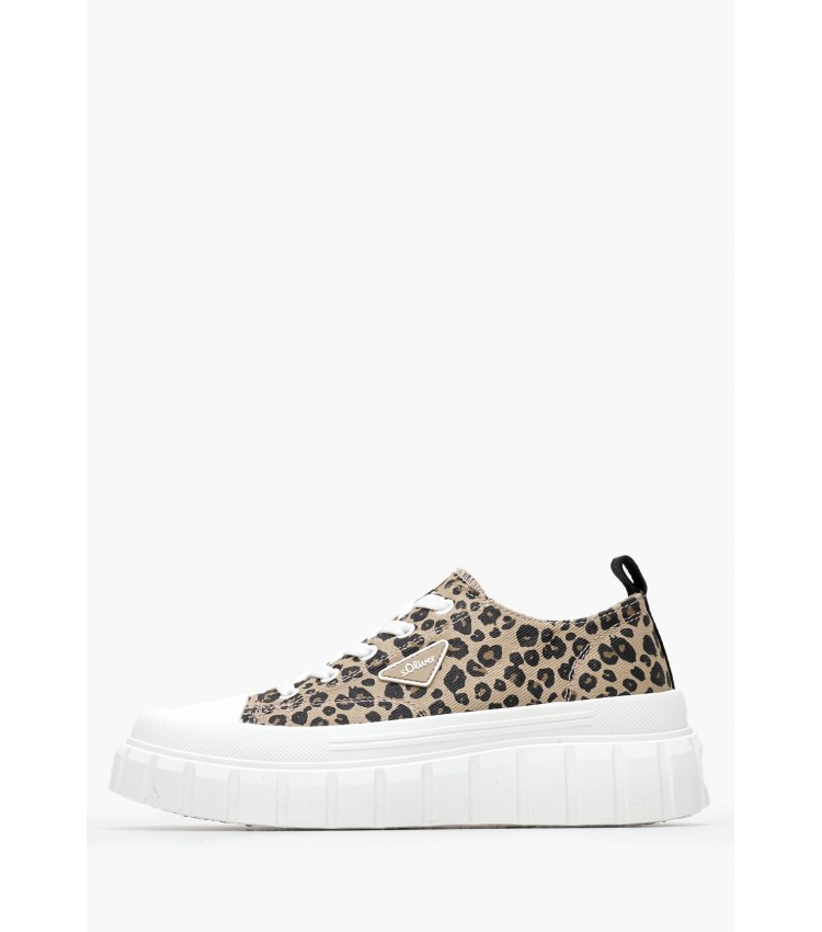 Γυναικεία Παπούτσια Casual 23655 Leopard Ύφασμα S.Oliver