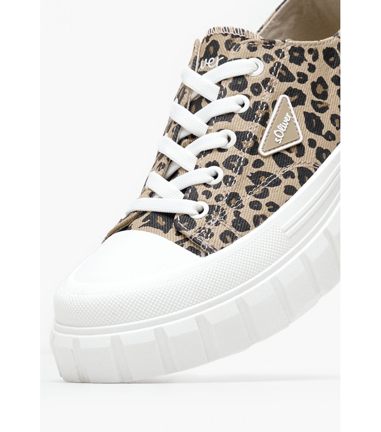 Γυναικεία Παπούτσια Casual 23655 Leopard Ύφασμα S.Oliver