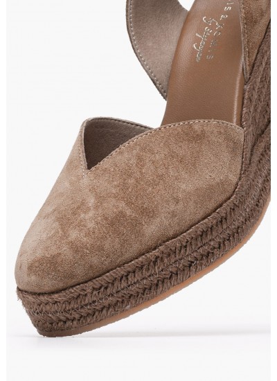 Women Espadrilles C.101 Tabba Buckskin Komis and Komis