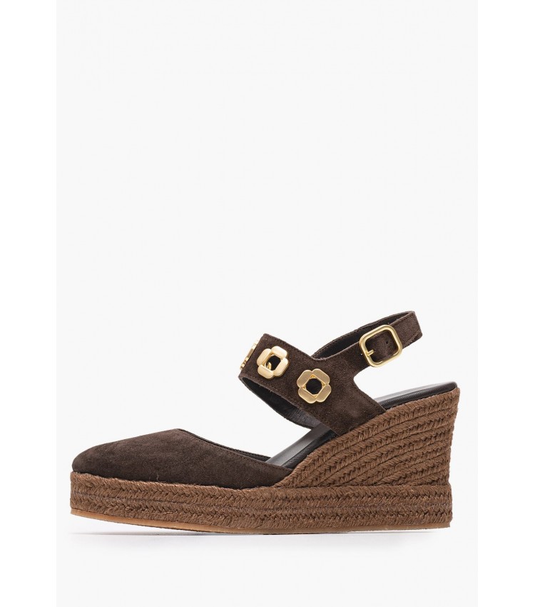 Women Espadrilles C.102 Brown Buckskin Komis and Komis