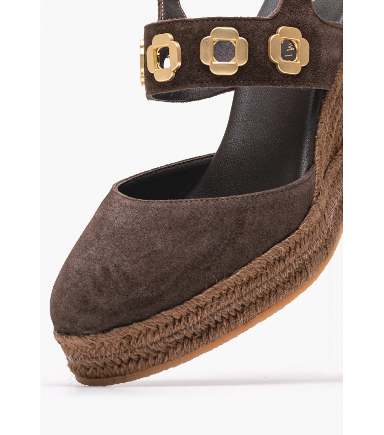 Women Espadrilles C.102 Brown Buckskin Komis and Komis