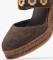 Women Espadrilles C.102 Brown Buckskin Komis and Komis