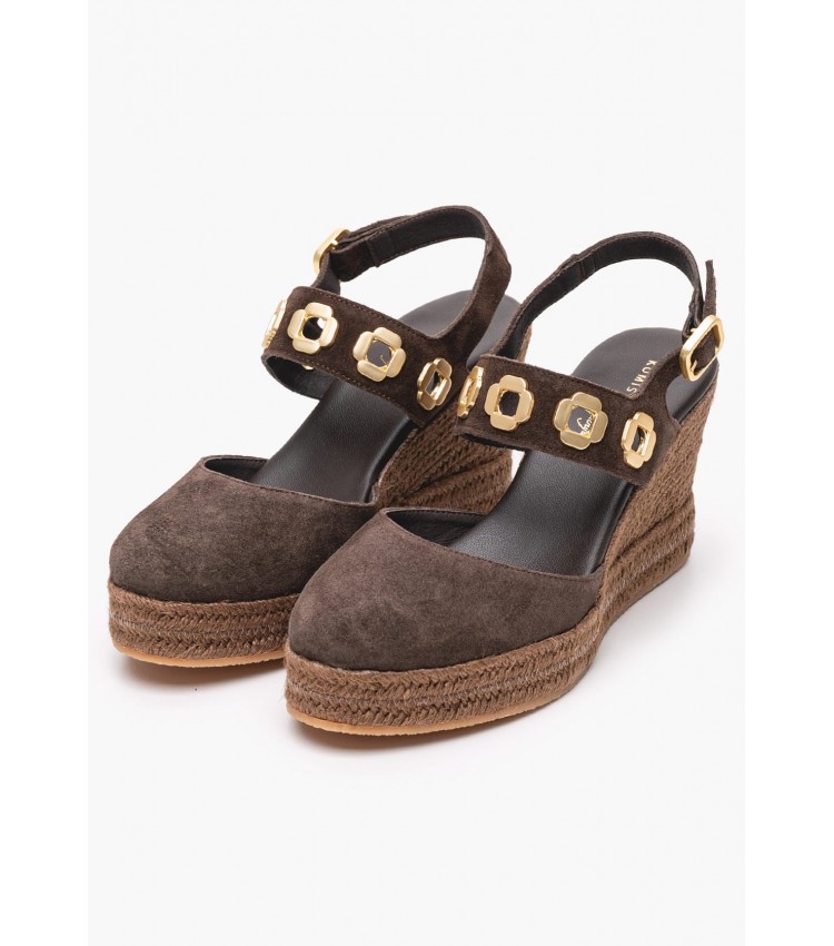 Women Espadrilles C.102 Brown Buckskin Komis and Komis