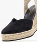 Women Espadrilles C.103 Black Buckskin Komis and Komis