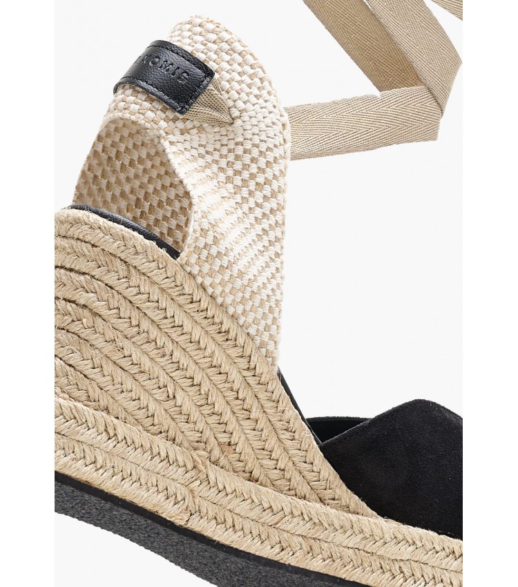 Women Espadrilles C.103 Black Buckskin Komis and Komis