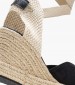 Women Espadrilles C.103 Black Buckskin Komis and Komis