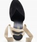 Women Espadrilles C.103 Black Buckskin Komis and Komis