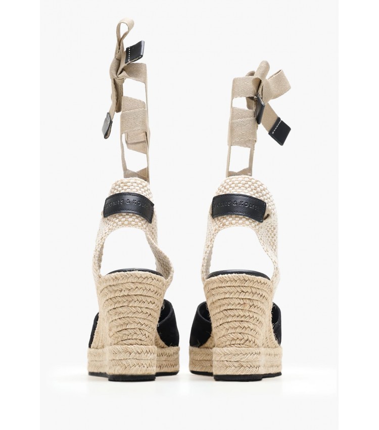 Women Espadrilles C.103 Black Buckskin Komis and Komis