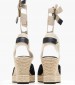 Women Espadrilles C.103 Black Buckskin Komis and Komis