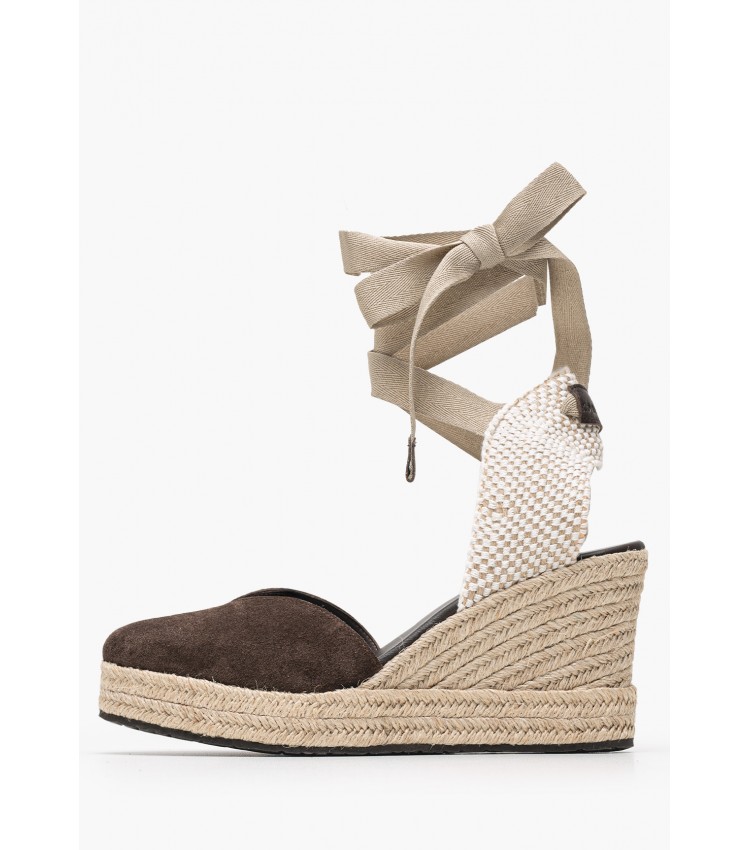 Women Espadrilles C.103 Brown Buckskin Komis and Komis