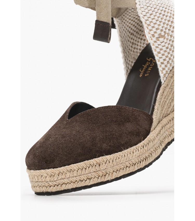 Women Espadrilles C.103 Brown Buckskin Komis and Komis