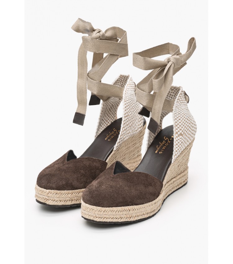 Women Espadrilles C.103 Brown Buckskin Komis and Komis