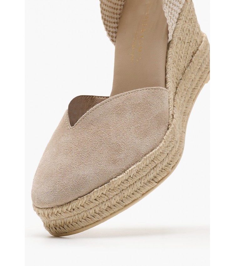 Women Espadrilles C.103 Beige Buckskin Komis and Komis