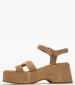 Women Platforms Low C.206 Tabba Leather Komis and Komis