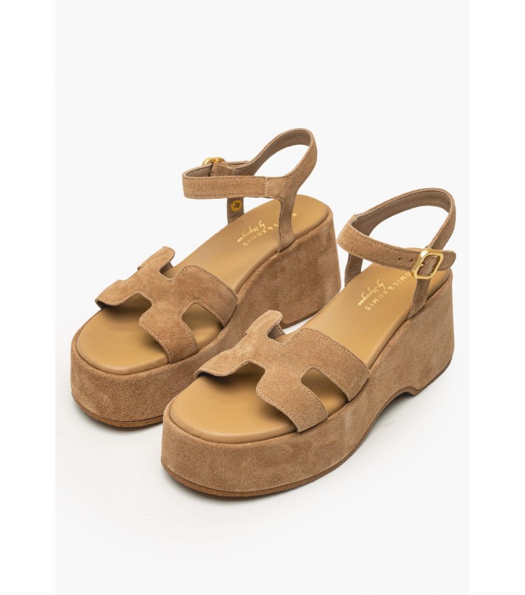 Women Platforms Low C.206 Tabba Leather Komis and Komis