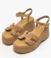 Women Platforms Low C.206 Tabba Leather Komis and Komis