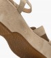 Women Platforms Low C.206 Beige Leather Komis and Komis