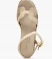 Women Platforms Low C.206 Beige Leather Komis and Komis