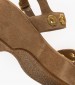 Women Platforms Low C.210 Beige Buckskin Komis and Komis