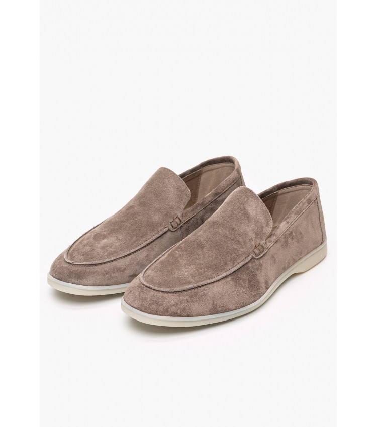 Men Moccasins C.551 Grey Buckskin Komis and Komis