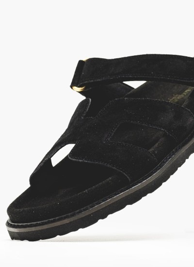 Women Flats Sfb.Arizona Black ECOleather Birkenstock