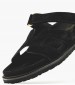 Women Flats C.6 Black Buckskin Komis and Komis