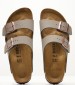 Γυναικεία Flats Arizona.Bfbc Γκρι ECOleather Birkenstock