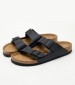 Men Flip Flops & Sandals Arizona.Bs.Nman Black ECOleather Birkenstock